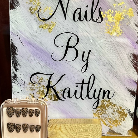 Other - Press on nails, Cheetah print.